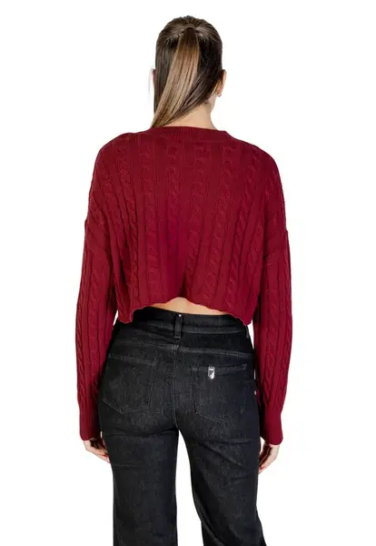 Červená crop mikina Only