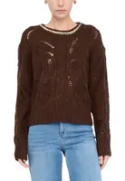 Hnědý vzorovaný svetr Liu Jo