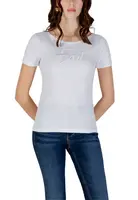 Biele tričko EA7 s krátkym rukávom