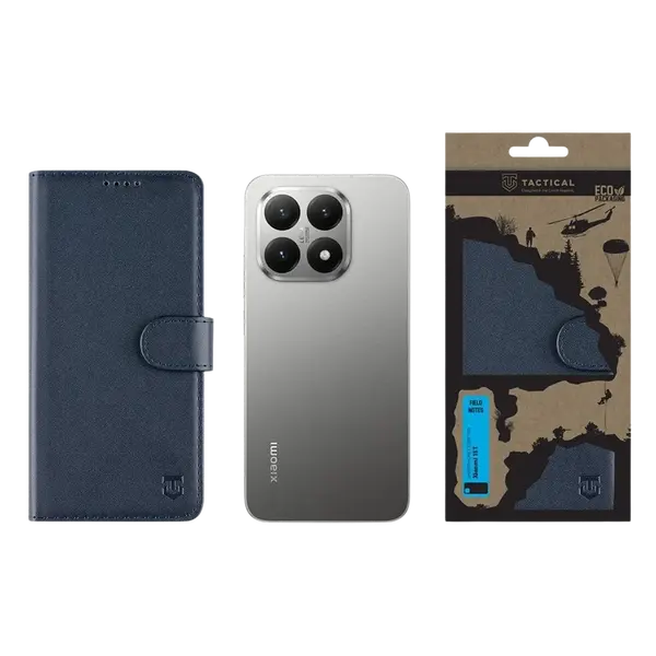 Flipové pouzdro Tactical Field Notes pro Xiaomi 15T, modrá