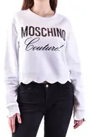 Bílá crop mikina Moschino