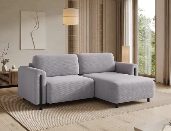 Sedací souprava Acossta Provedení: Pravá varianta, Nožičky: Černé, látka: Jarell 3