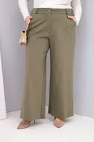 Kesi Plus Size kalhoty s vysokým pasem