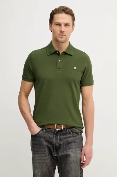 Bavlněné polo tričko United Colors of Benetton