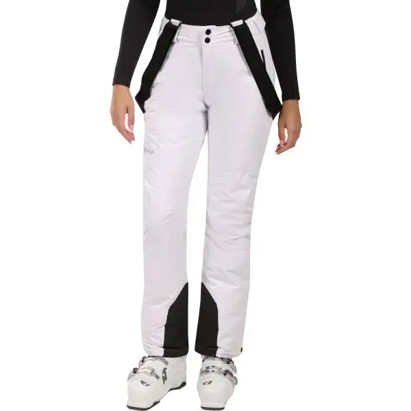 KILPI EURINA Dámské lyžařské kalhoty, bílá, velikost 40S