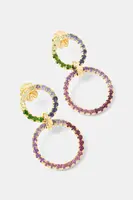 Pozlacené stříbrné náušnice Tous