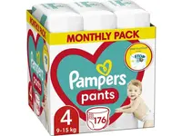 PAMPERS Active Baby Pants Kalhotkové plenky vel. 4, 9-15 kg, 176 ks