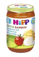 HIPP BIO Rajčata se špagetami a mozzarelou, od 8. měsíce 220 g