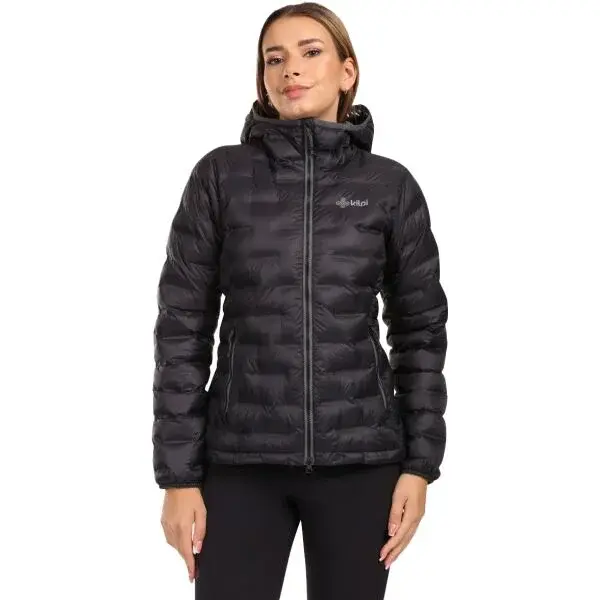KILPI ALBA Dámská zateplená bunda, černá, velikost