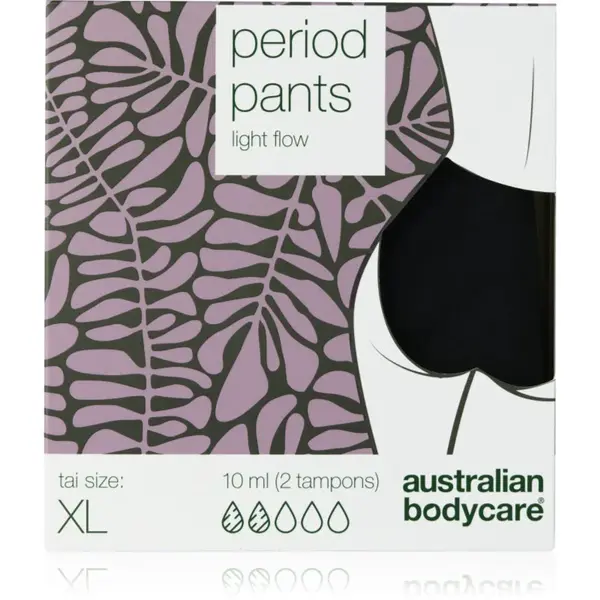 Australian Bodycare Period Pants menštruačné nohavičky pre slabú menštruáciu veľkosť XL 1 ks