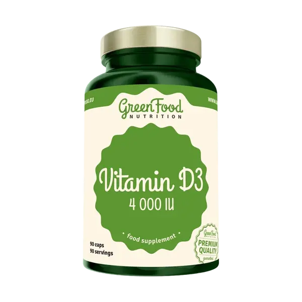 GREENFOOD NUTRITION Vitamin D3 4000IU 90 kapsúl
