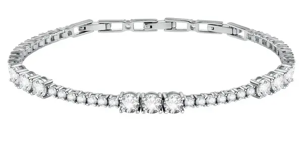 Morellato Třpytivý náramek s čirými zirkony Scintille SAQF12