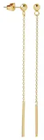 Troli Dlouhé pozlacené náušnice s podlouhlým přívěskem