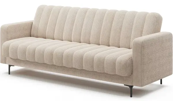 Trojmístná rozkládací pohovka s úložným prostorem roneyy - béžová -