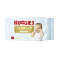 Huggies Extra Care Sensitive Single vlhčené ubrousky 48 ks