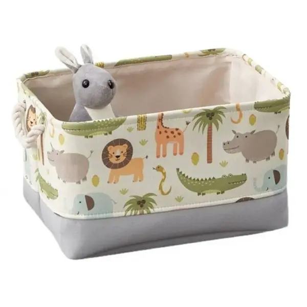 Livefy kôš na hračky / organizér Safari 30x40cm, sivý