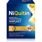 NiQuitin Clear 14 mg/24 h transdermální náplast při odvykání kouření 7 ks