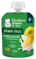 GERBER Organic ovocná kapsička mango a kdoule s kokosovým mlékem 80 g