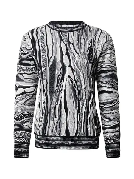 Carlo Colucci Sveter 'Fanti'  sivá / čierna / biela