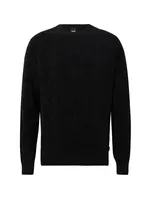 BOSS Sveter 'Bolin1_CNY'  čierna / čierny denim