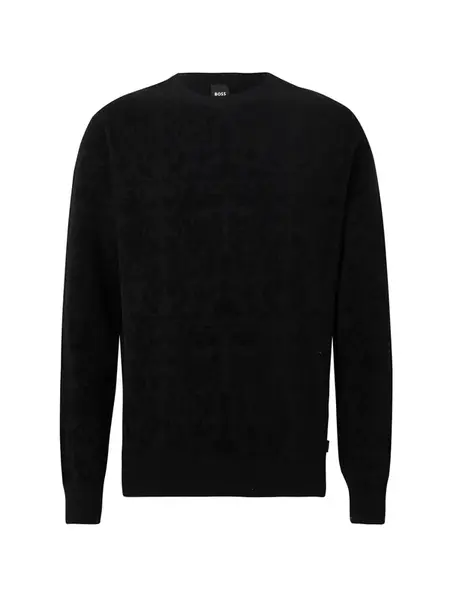 BOSS Sveter 'Bolin1_CNY'  čierna / čierny denim