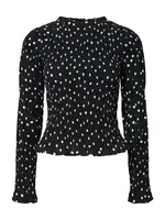 YAS Blúzka 'YASCHEMMA'  čierna / biela