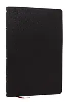 NKJV, Personal Size New Testament, Black Genuine Leather, Red Letter, Comfort Print - Thomas Nelson