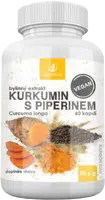 ALLNATURE Kurkumin s piperinem bylinný extrakt 60 kapslí