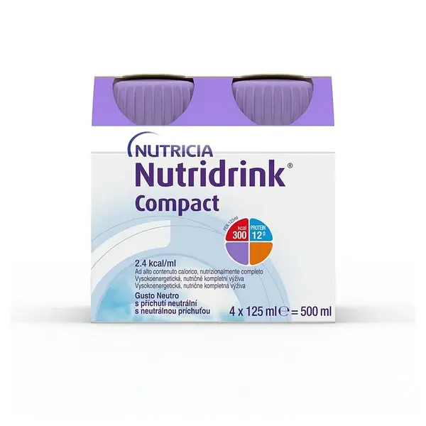 NUTRIDRINK Compact s příchutí neutrální 4 x 125 ml