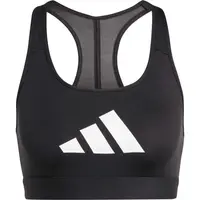 adidas POWERREACT BIG LOGO BRA Dámska športová podprsenka, čierna, veľkosť