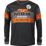 Arcore RIBEIRO Pánsky cyklistický dres s dlhým rukávom, čierna, veľkosť