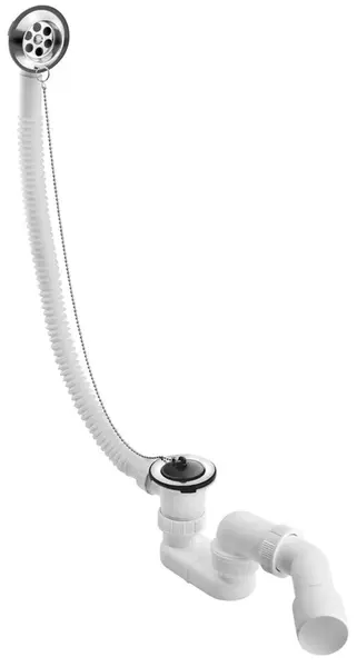 Bruckner - Vaňová odtoková a prepadová súprava, dĺžka 70 cm, nerezová 164.141.2