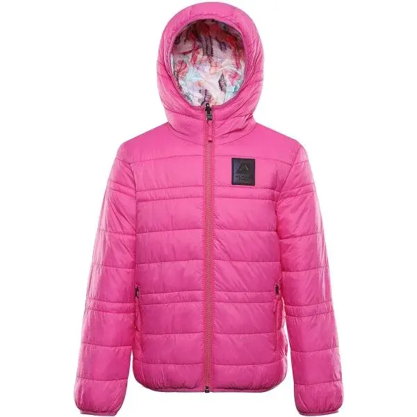 ALPINE PRO DOUWO Dětská zimní bunda, růžová, velikost 152-158