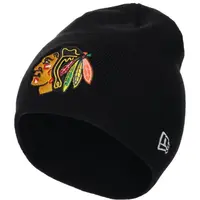 New Era CHICAGO BLACKHAWKS NHL SKULL BEANIE Kulich, černá, velikost UNI