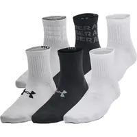 Under Armour ESSENTIAL QTR 6PK Dětské ponožky, černá, velikost