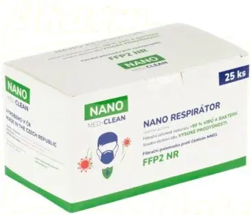 Nano Med Clean nano respirátor FFP2 25ks