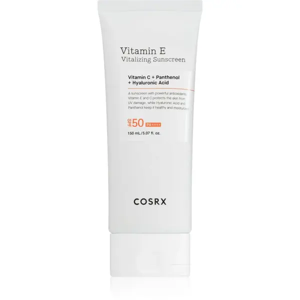 Cosrx Vitamin E Vitalizing Sunscreen​ opalovací krém na obličej proti příznakům stárnutí SPF 50+ 150 ml