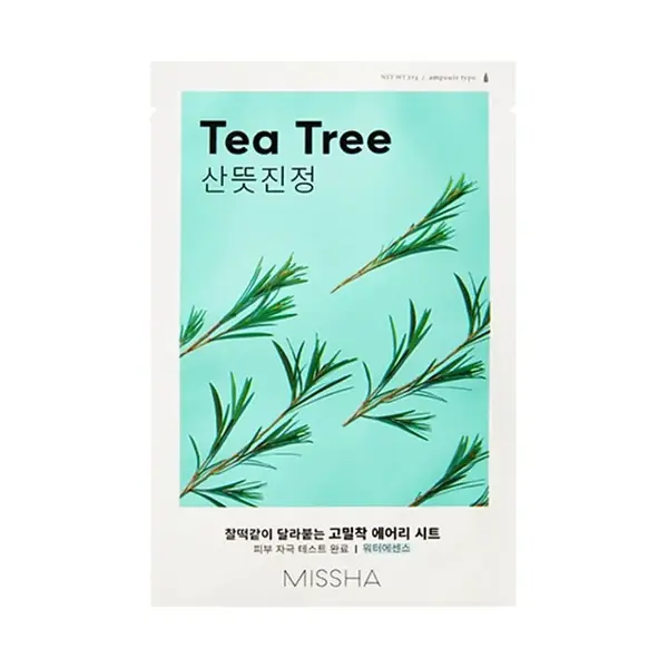 MISSHA Airy fit sheet mask tea tree plátýnková maska 19 g