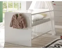 Baby postýlka pro děti Paula 70x140 cm, bílá