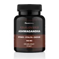 Kráľovská Ashwagandha 600 mg, extrakt z Ašvagandy s 5 % withanolidov, 60 kapsúl