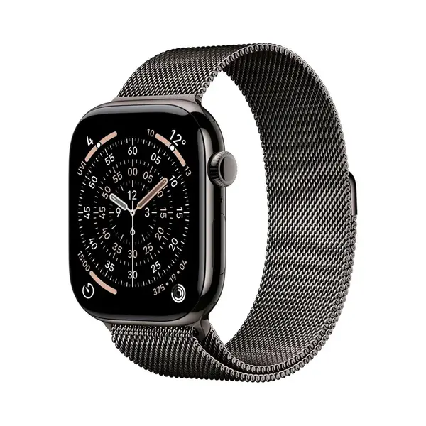 Apple Watch 11 42 mm titan, milánský řemínek M/L chytré hodinky