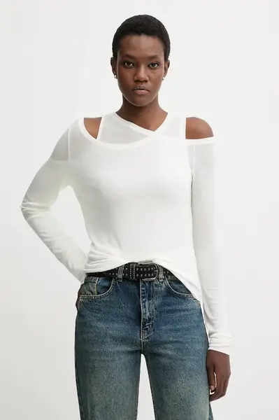 Tričko s dlhým rukávom s prímesou vlny Miss Sixty