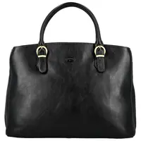 Dámská kožená kabelka do ruky černá - Katana Siara