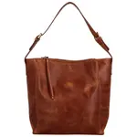 Dámská kožená kabelka na rameno koňaková - Bellugio Kyera