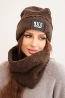 Dámsky fleecový set čiapka a nákrčník