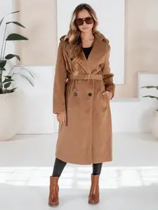 Dámský trenčkot s páskem