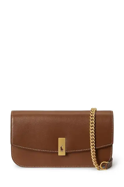 Kožená kabelka Polo Ralph Lauren