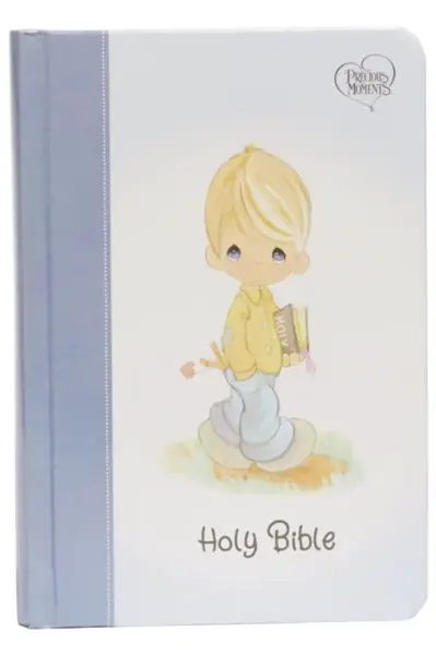 NKJV, Precious Moments Small Hands Bible, Hardcover, Blue, Comfort Print - Thomas Nelson