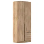 Rauch Möbel ŠATNÍ SKŘÍŇ S OTOČNÝMI DVEŘMI, Sonoma dub, 91/229/54 cm