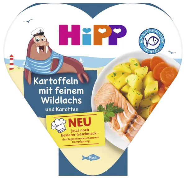 HIPP Brambory se zeleninou a jemným lososem 250 g